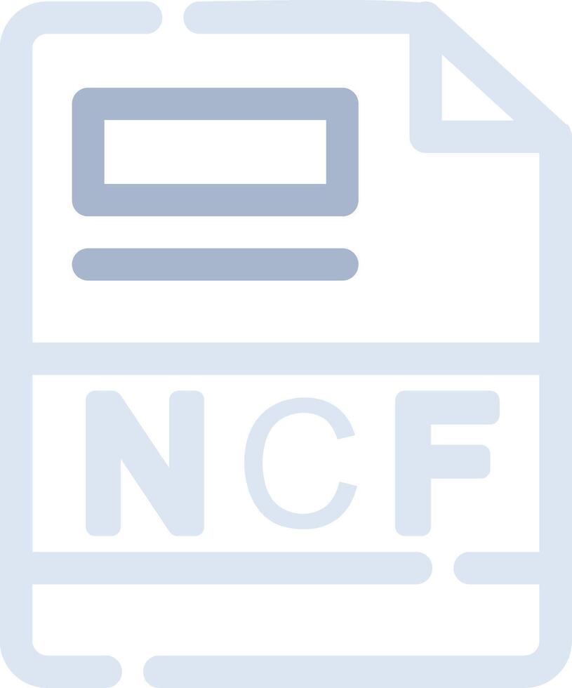 ncf creatief icoon ontwerp vector