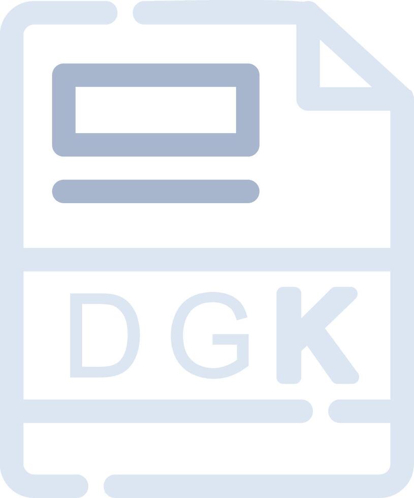 dgk creatief icoon ontwerp vector