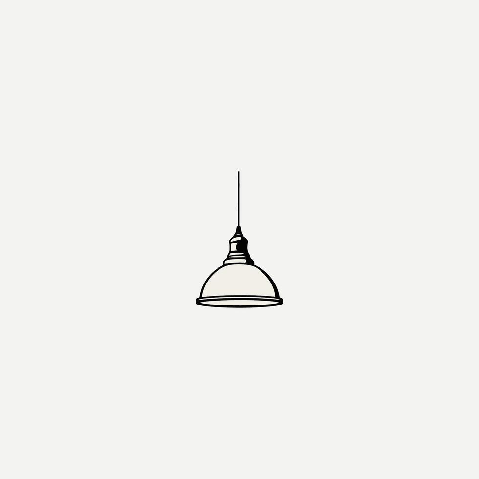 ai gegenereerd hanger hangende lamp vector logo ontwerp