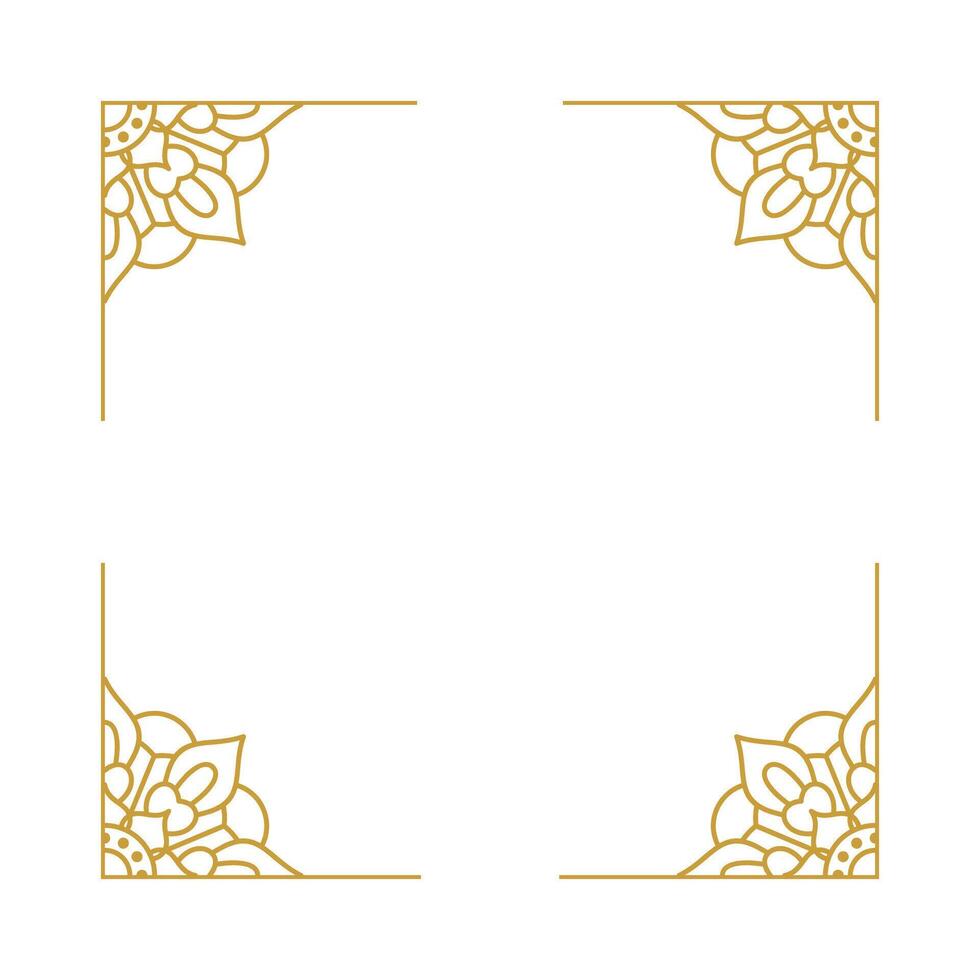 mandala bruiloft ornament goud vector ontwerp