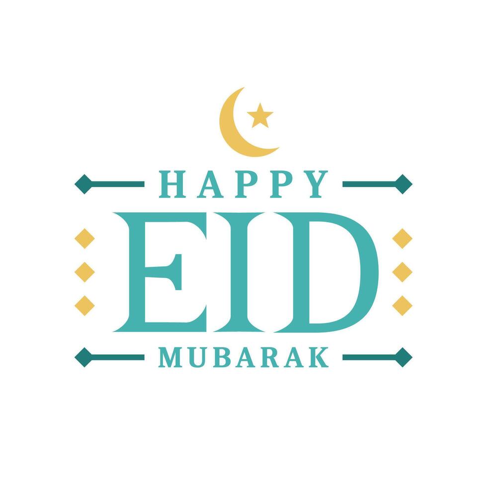 eid al fitr mubarak vector ontwerp