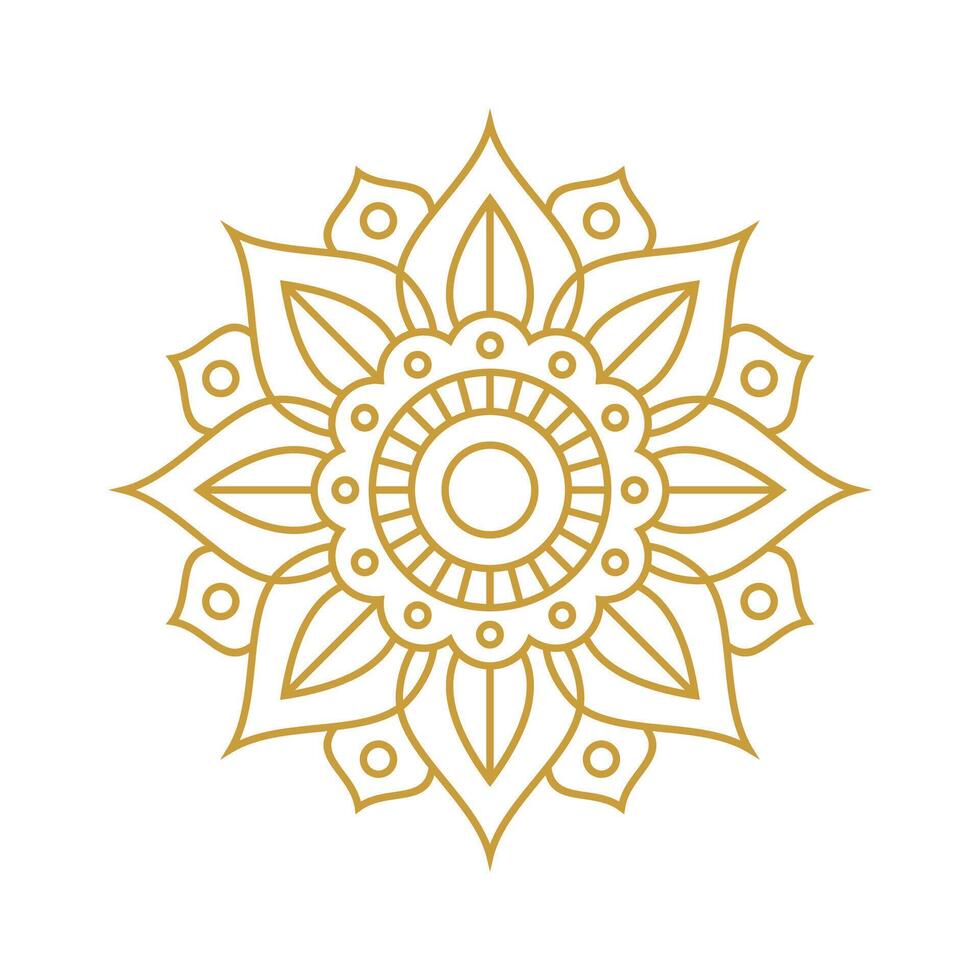 mandala bruiloft ornament goud vector ontwerp