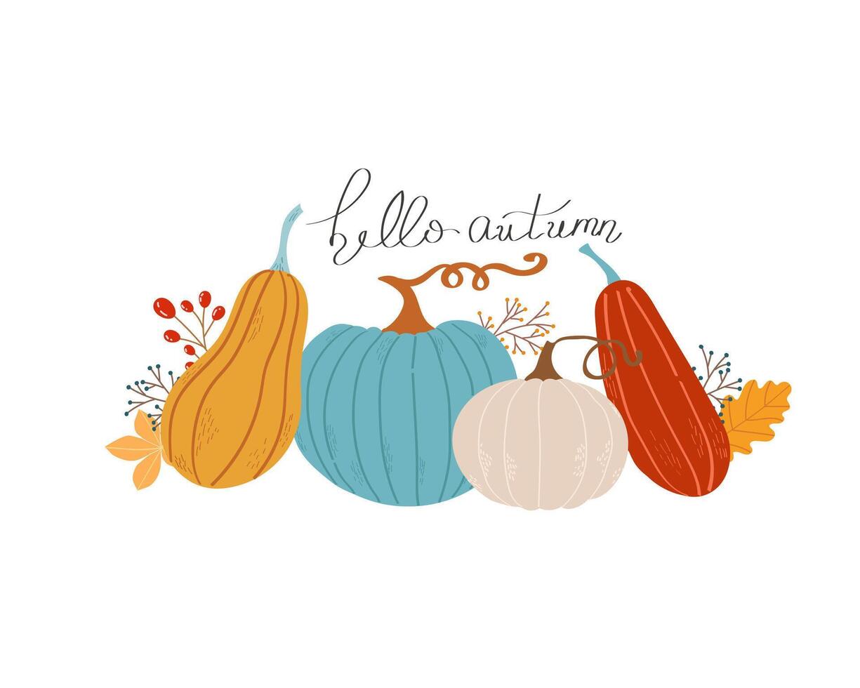 Hallo herfst vector illustratie