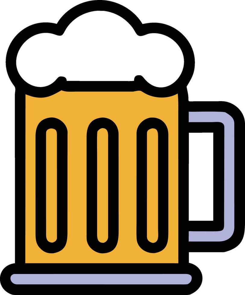 bier mok icoon geïsoleerd Aan wit achtergrond. bier mok icoon vector. vector