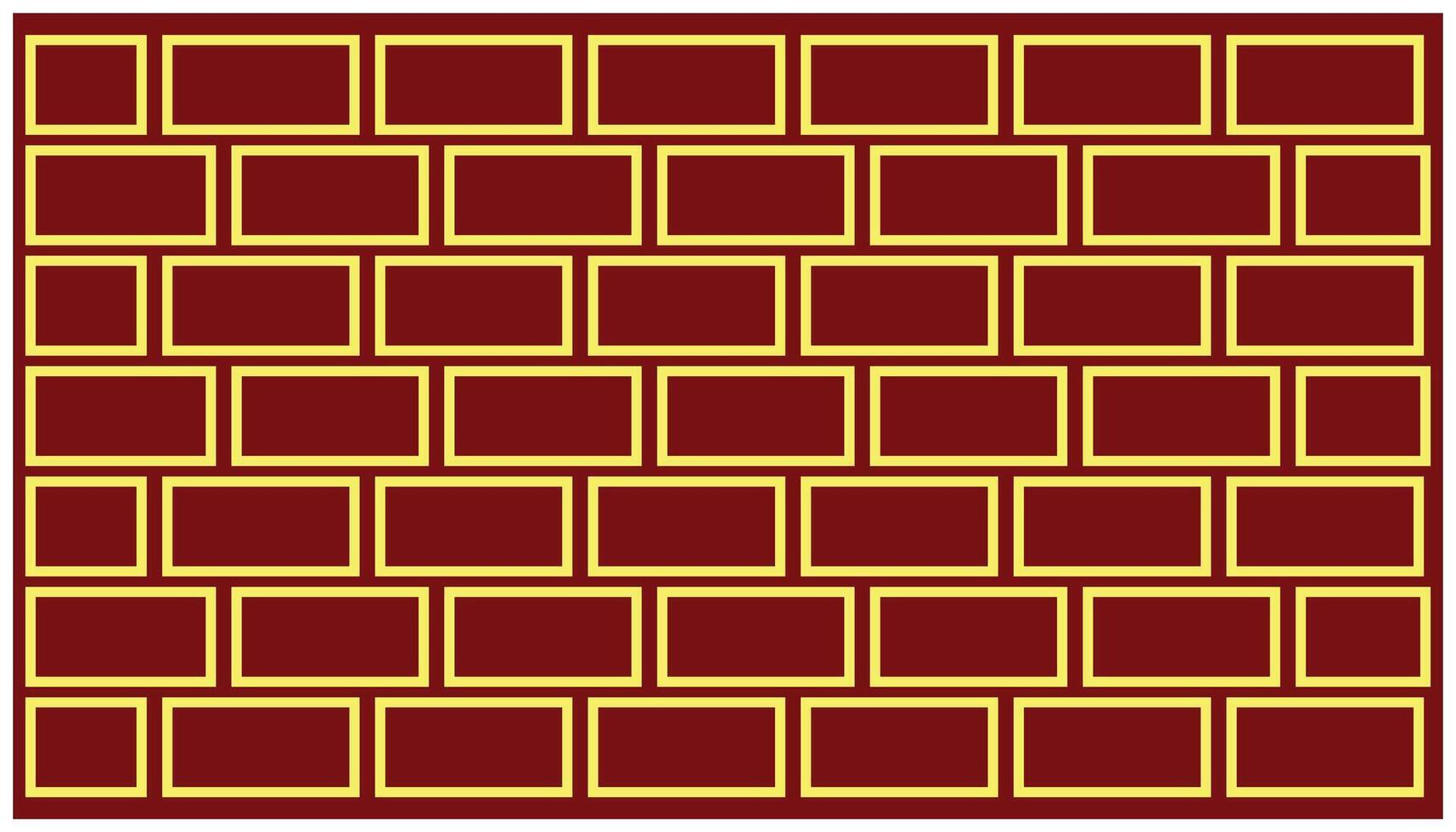 naadloos patroon van gouden plein tegels Aan een rood achtergrond. licht gekleurde gemakkelijk achtergrond illustratie. element ontwerp grafisch abstract meetkundig achtergrond vector