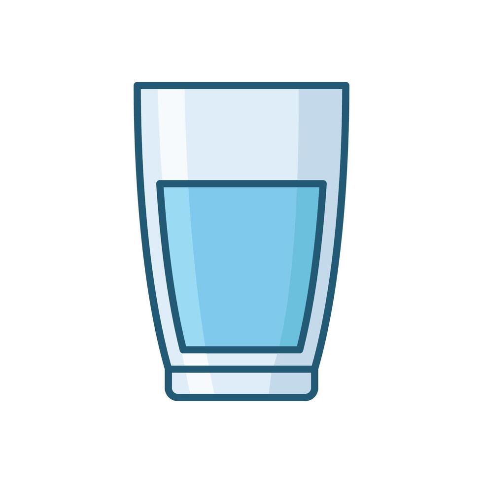 glas van water icoon vector ontwerp sjabloon in wit achtergrond