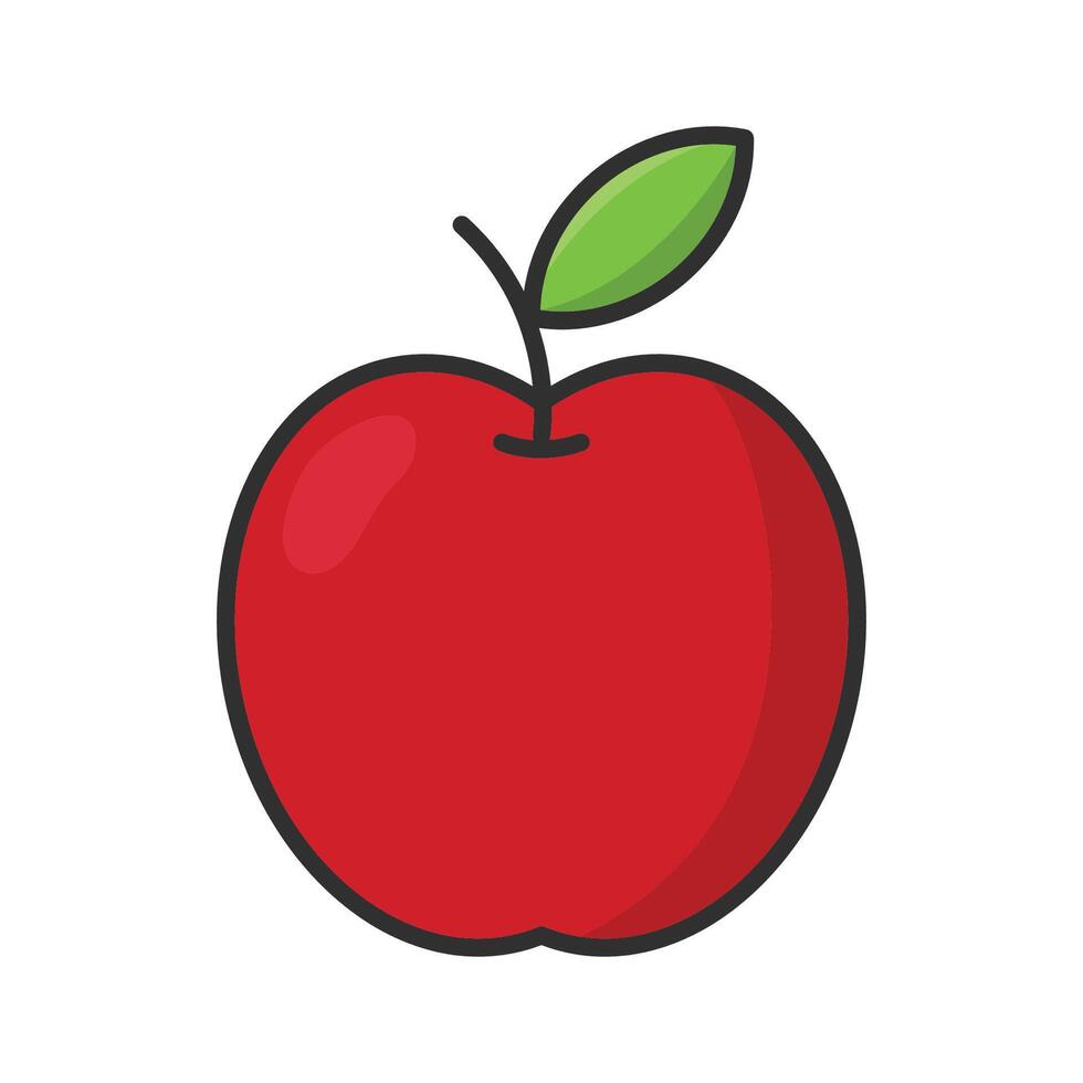 appel fruit icoon vector ontwerp sjabloon in wit achtergrond