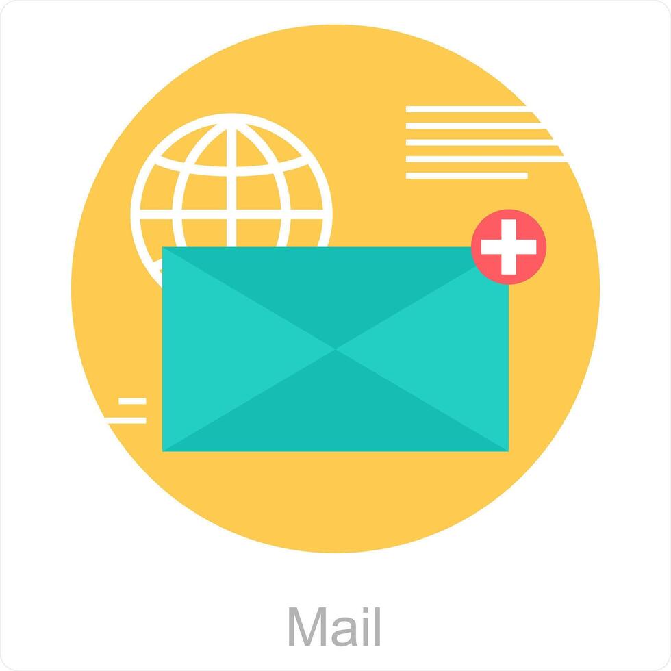 mail en document icoon concept vector