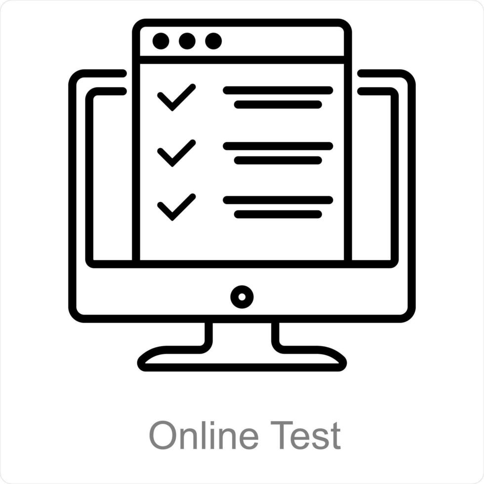 online test en quiz icoon concept vector