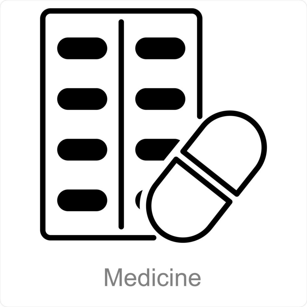 geneeskunde en pillen icoon concept vector