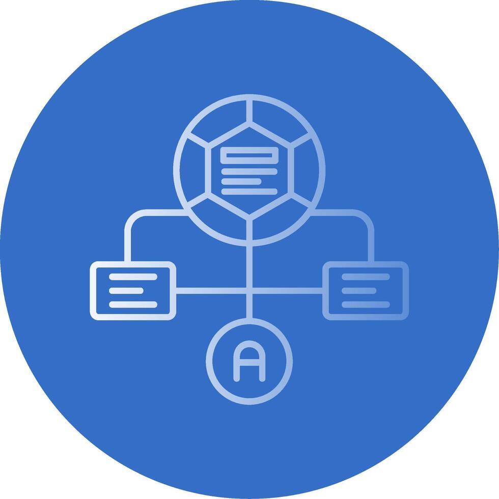 workflow helling lijn cirkel icoon vector