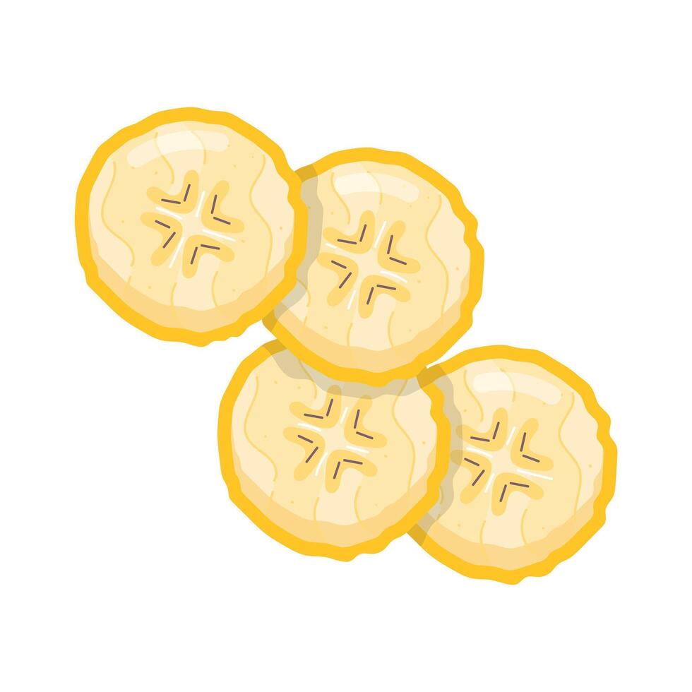 reeks van banaan vlak stickers vector