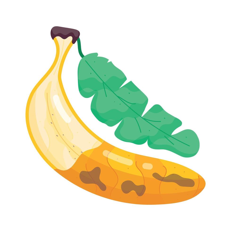 modieus banaan geneugten vlak stickers vector