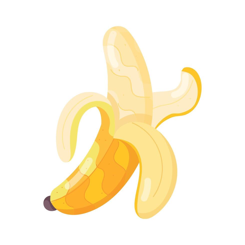 pak van 16 modieus banaan desserts vlak stickers vector