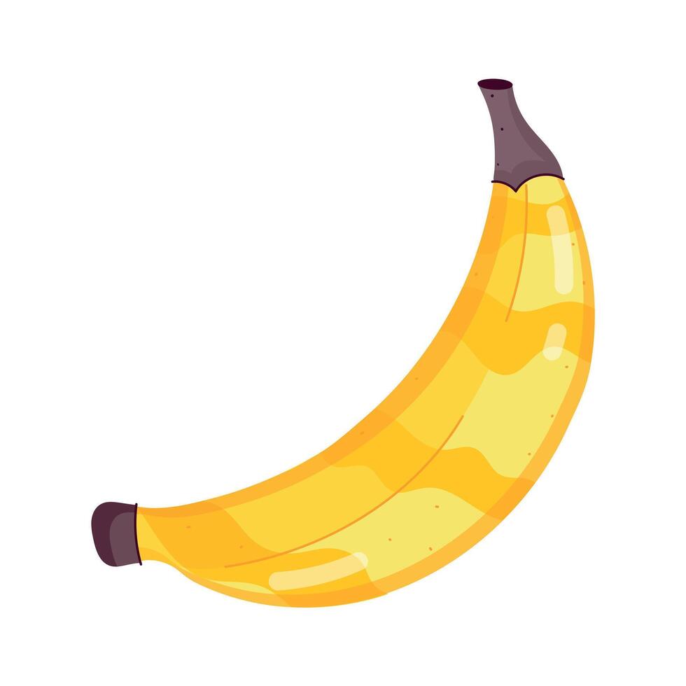 modieus banaan geneugten vlak stickers vector