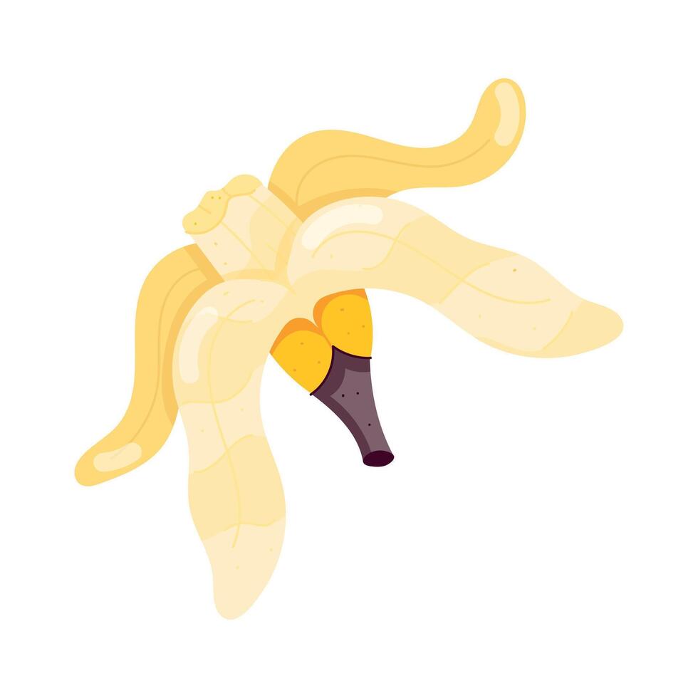 reeks van banaan vlak stickers vector