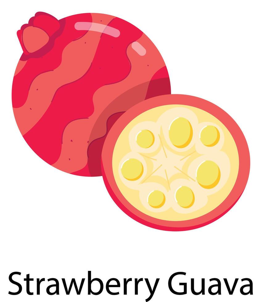 exotisch fruit vlak stickers vector