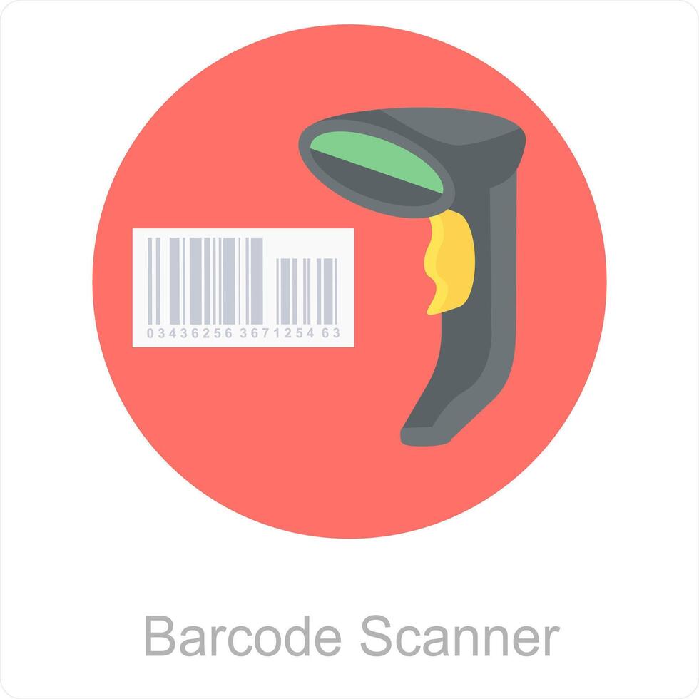 bar code scanner en scannen icoon concept vector