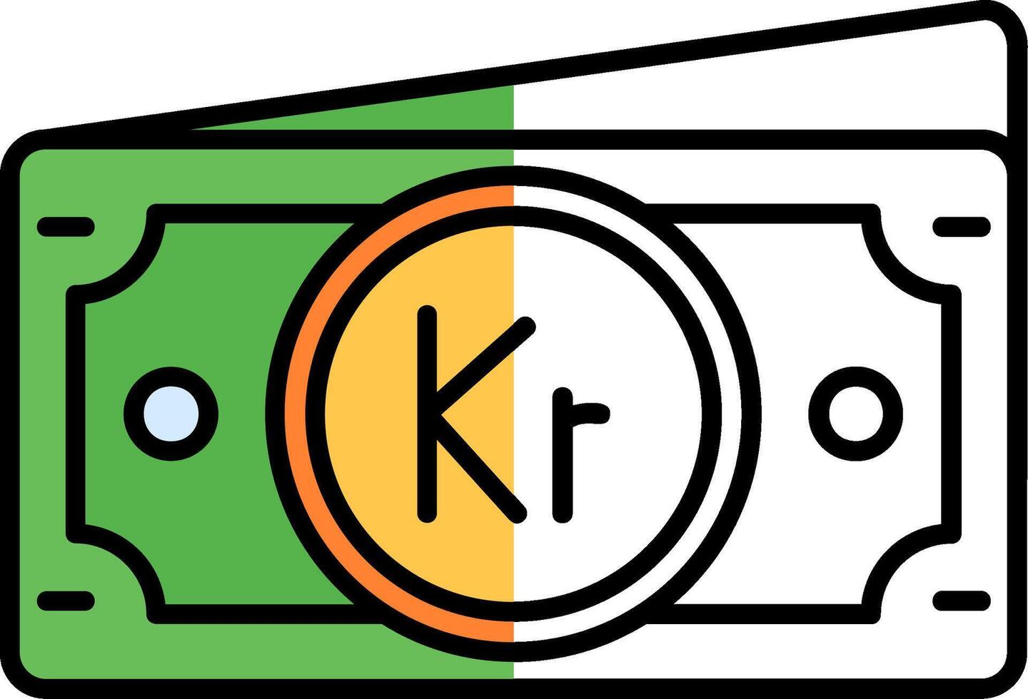 kroon gevulde voor de helft besnoeiing icoon vector