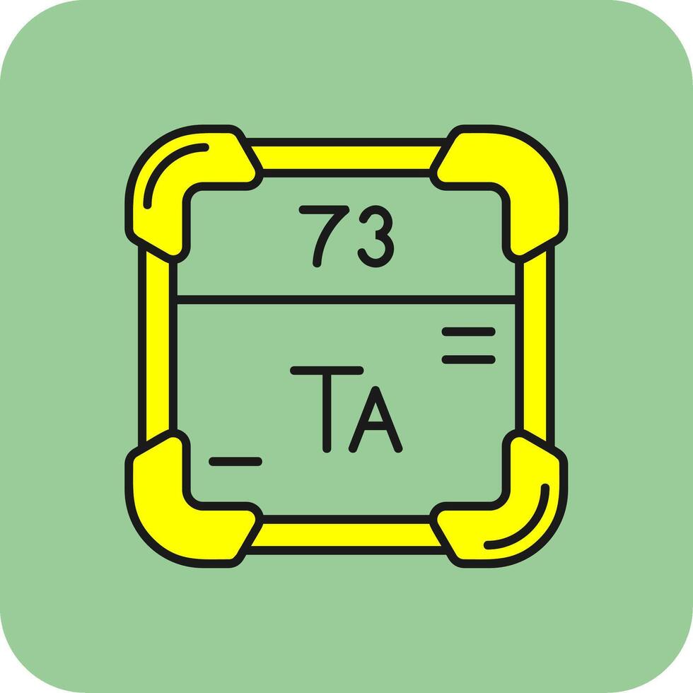 tantaal gevulde geel icoon vector