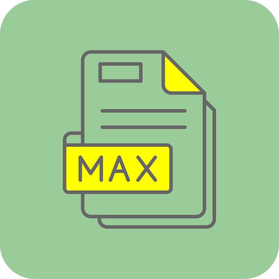 max. hoogte gevulde geel icoon vector