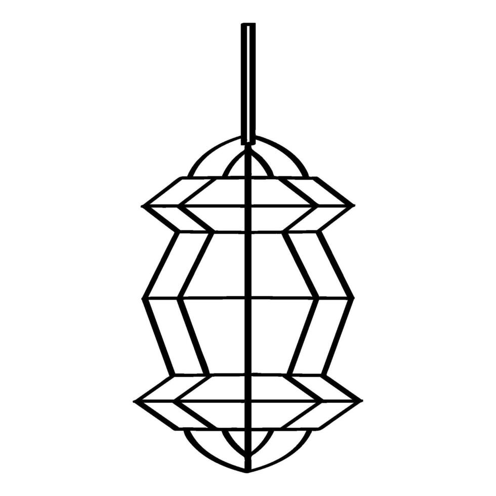 uniek lantaarn vector illustratie ontwerp