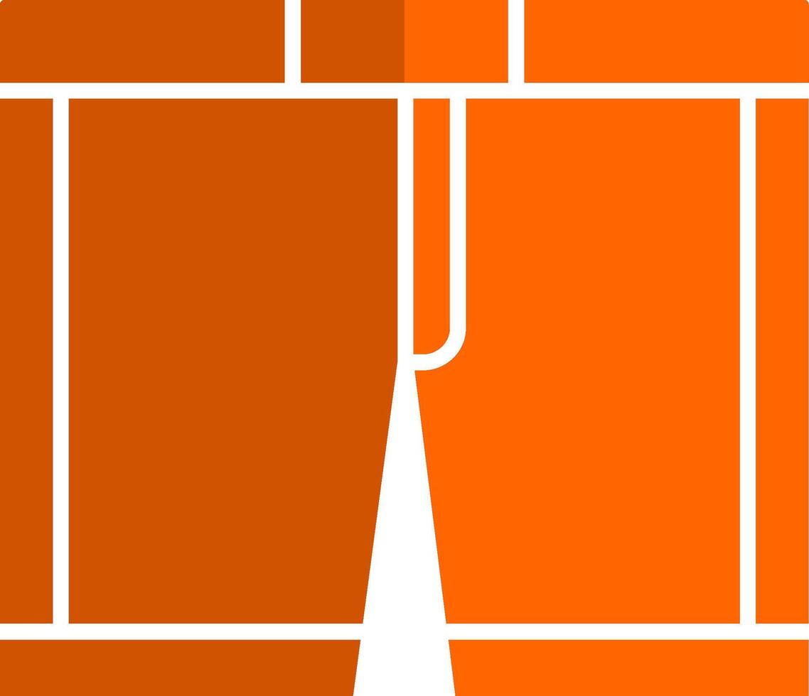 ondergoed glyph oranje cirkel icoon vector