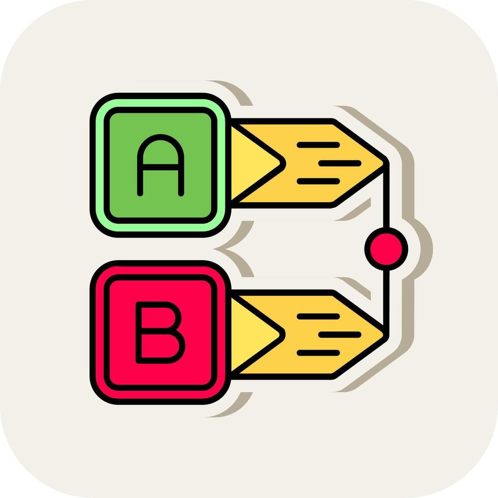 diagram lijn gevulde wit schaduw icoon vector