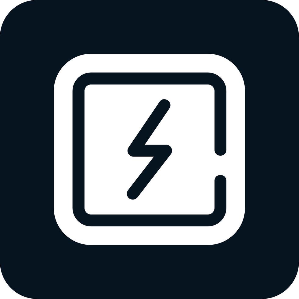 elektriciteit glyph twee kleuren icoon vector
