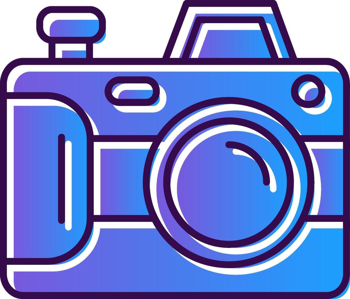 camera helling gevulde icoon vector