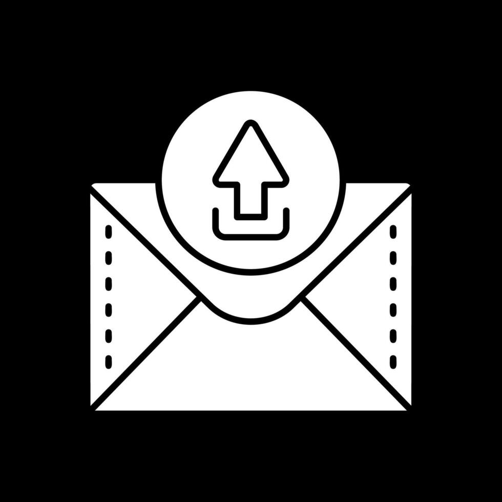 upload glyph omgekeerd icoon vector