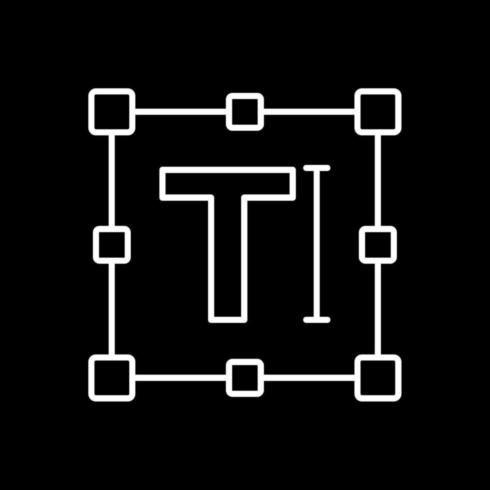 tekstregel omgekeerd pictogram vector