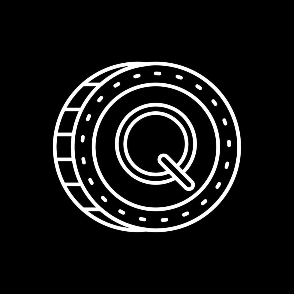 quetzal lijn omgekeerd icoon vector