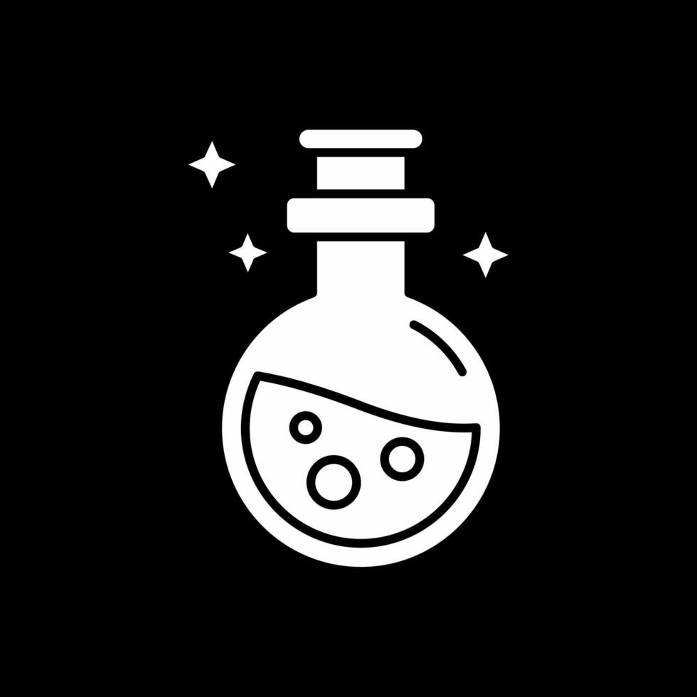 toverdrank glyph omgekeerd icoon vector