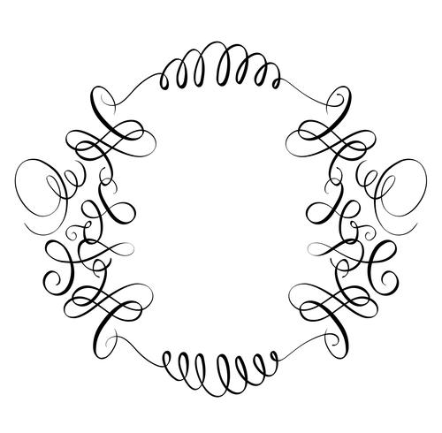 elementen van vintage bloeien decoratieve whorls voor ontwerp. Kalligrafie Vector illustratie EPS10