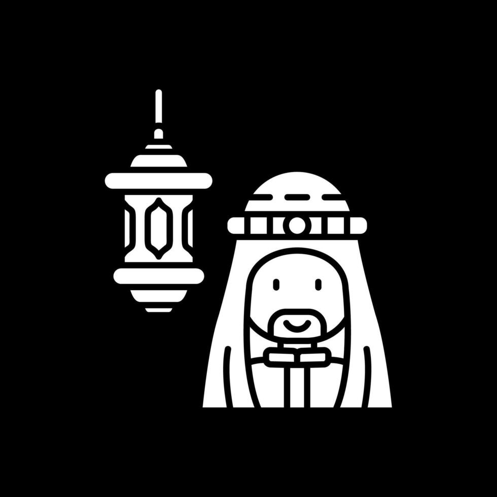 Arabisch glyph omgekeerd icoon vector
