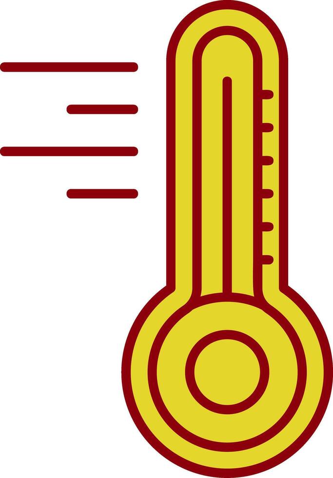thermometer wijnoogst icoon vector