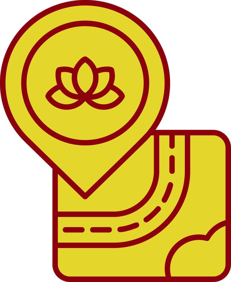 meditatie wijnoogst icoon vector