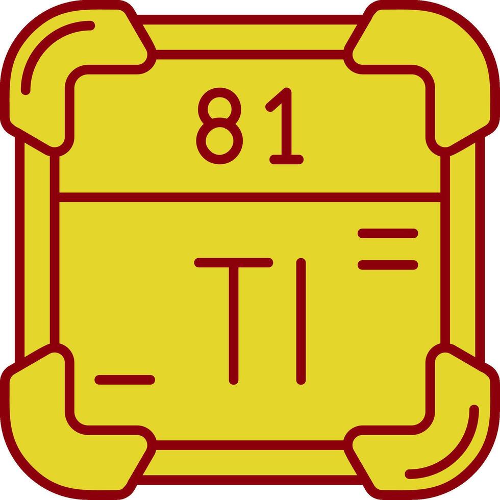 thallium wijnoogst icoon vector