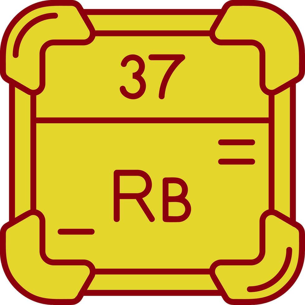 rubidium wijnoogst icoon vector