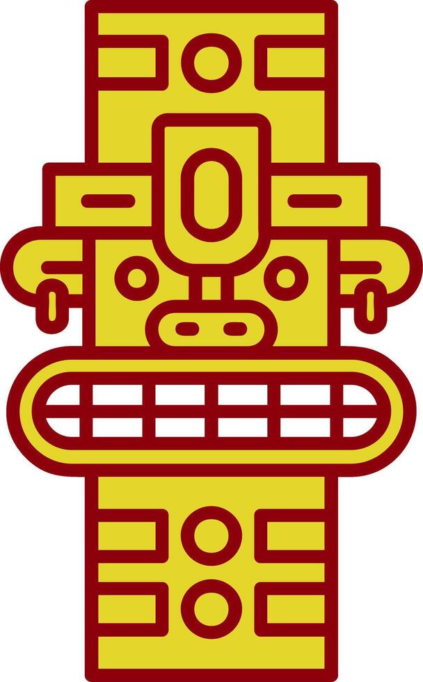 totem wijnoogst icoon vector