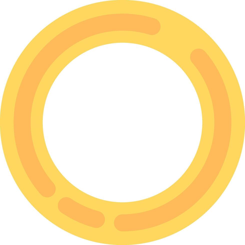 cirkel vlak licht icoon vector