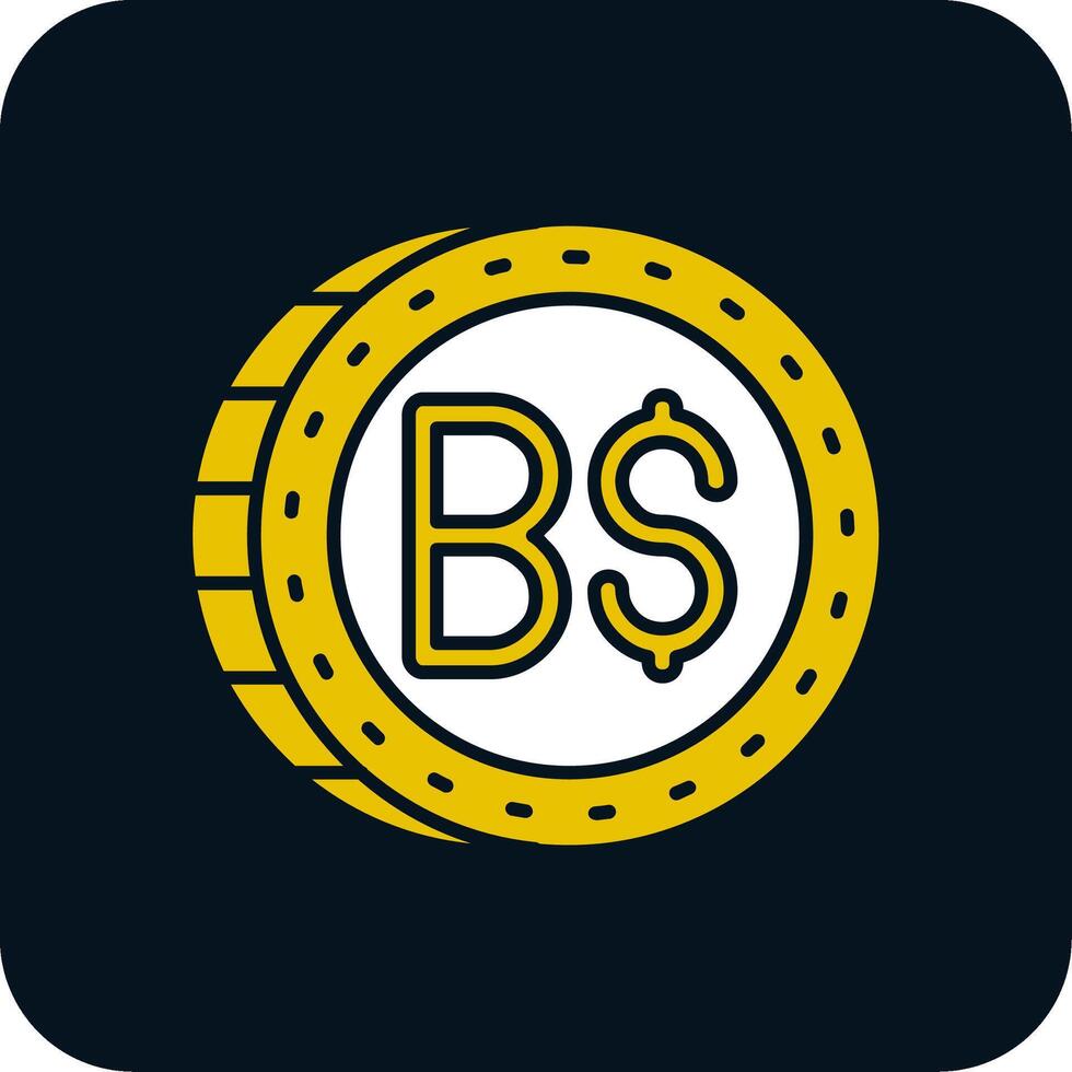 Brunei glyph twee kleur icoon vector