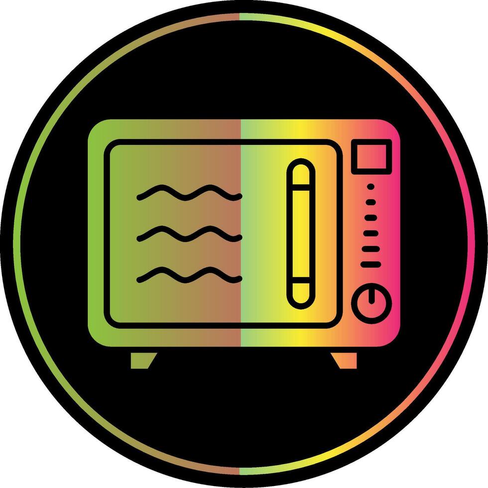 oven glyph ten gevolge kleur icoon vector