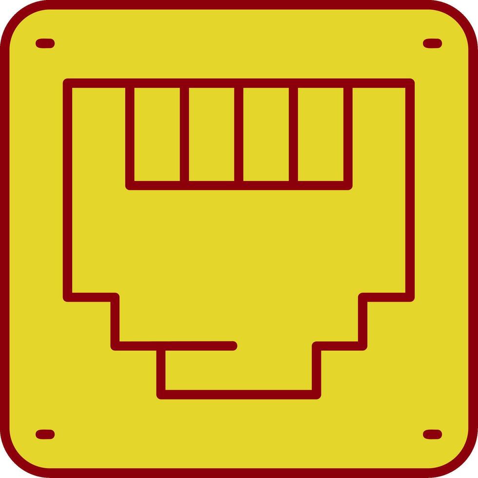 ethernet wijnoogst icoon vector