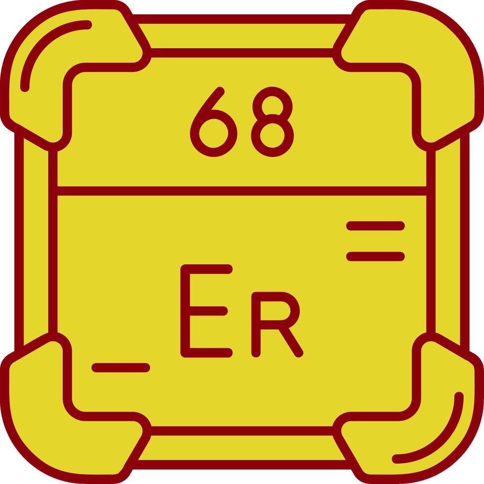 erbium wijnoogst icoon vector