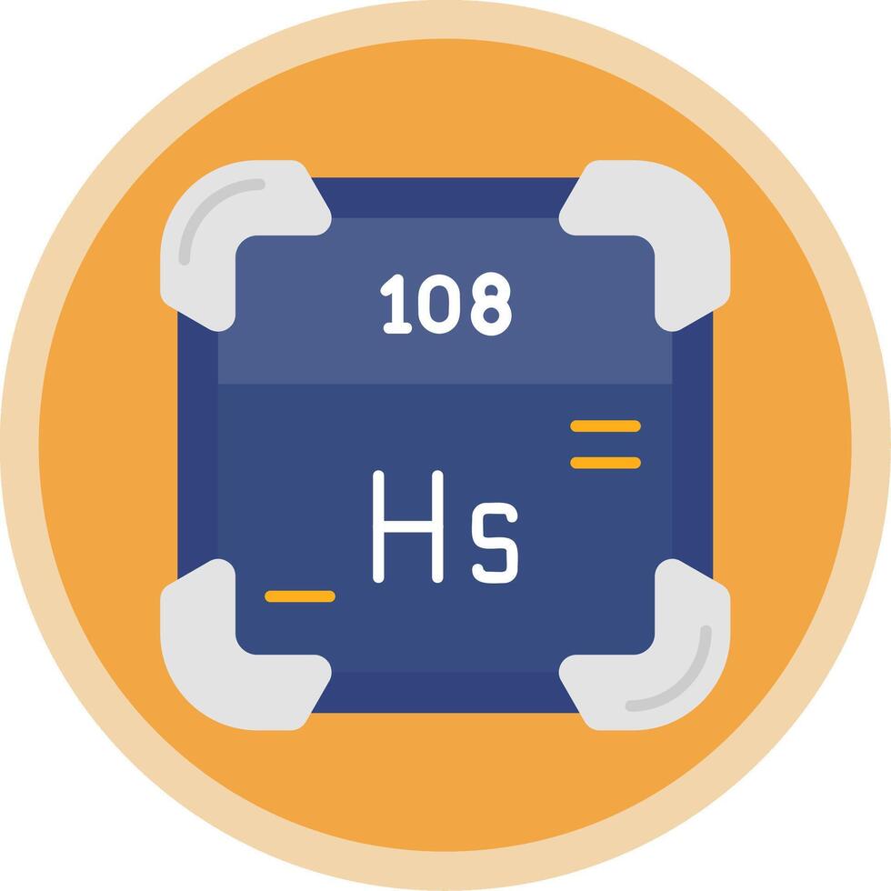 hassium vlak multi cirkel icoon vector