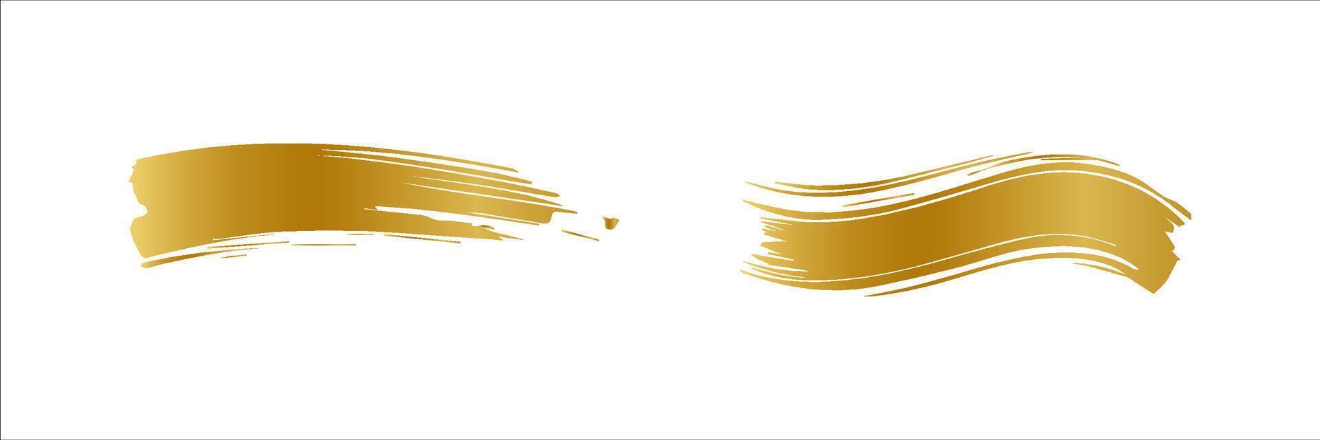 vector goud verf smeren beroerte vlek. abstract goud glinsterende getextureerde kunst illustratie. abstract goud glinsterende getextureerde kunst illustratie.