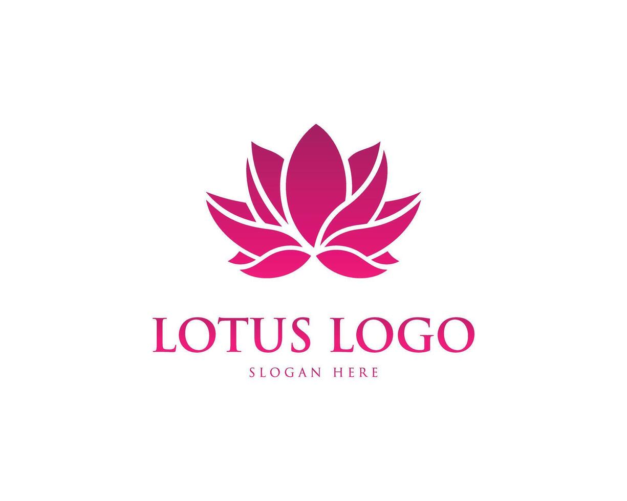 lotus bloem logo ontwerp icoon concept vector. vector