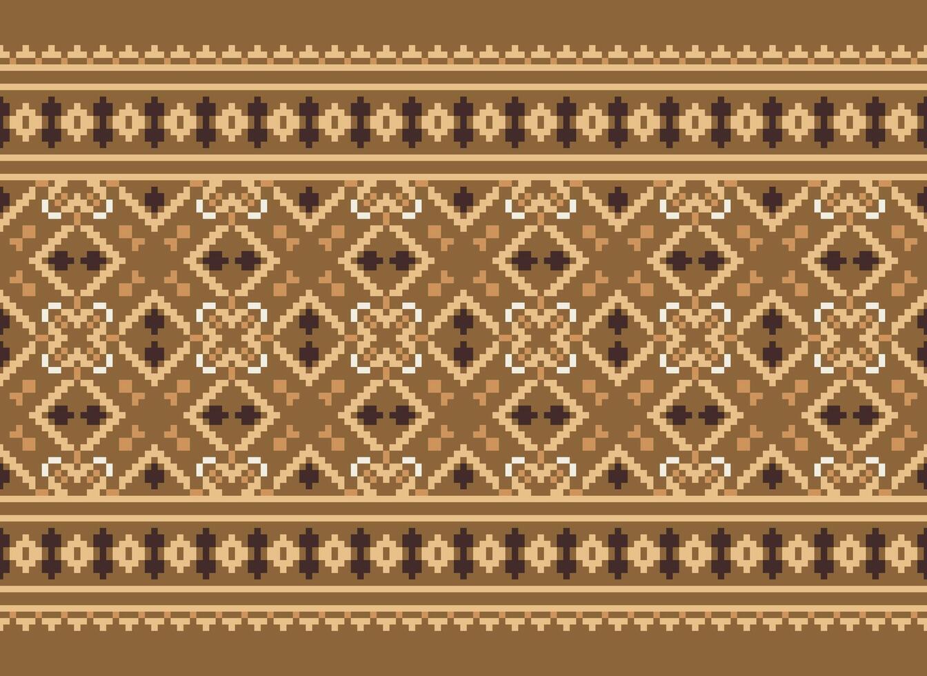 kruis steek traditioneel etnisch patroon paisley bloem ikat achtergrond abstract aztec Afrikaanse Indonesisch Indisch naadloos patroon voor kleding stof afdrukken kleding jurk tapijt gordijnen en sarong vector